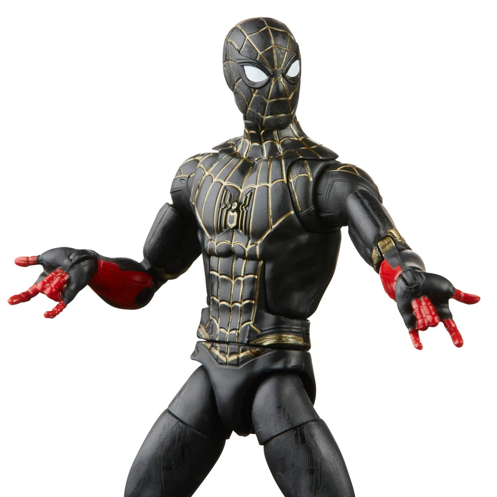 Marvel Legends Spider-Man 3 No Way Home Black & Gold Suit 6-Inch Actio ...